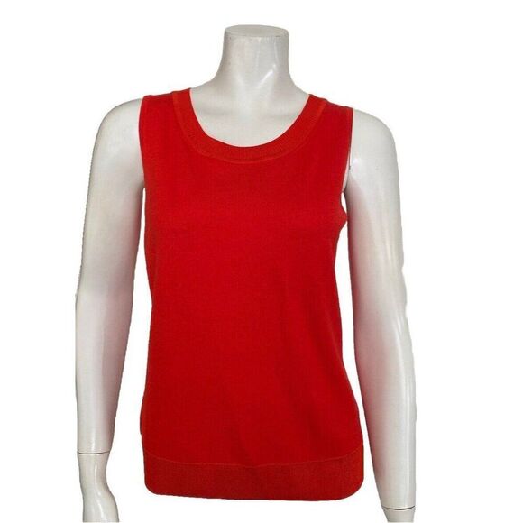 St. John Sweater Set Orange Cardigan St Wool Silk Small - Picture 4 of 11